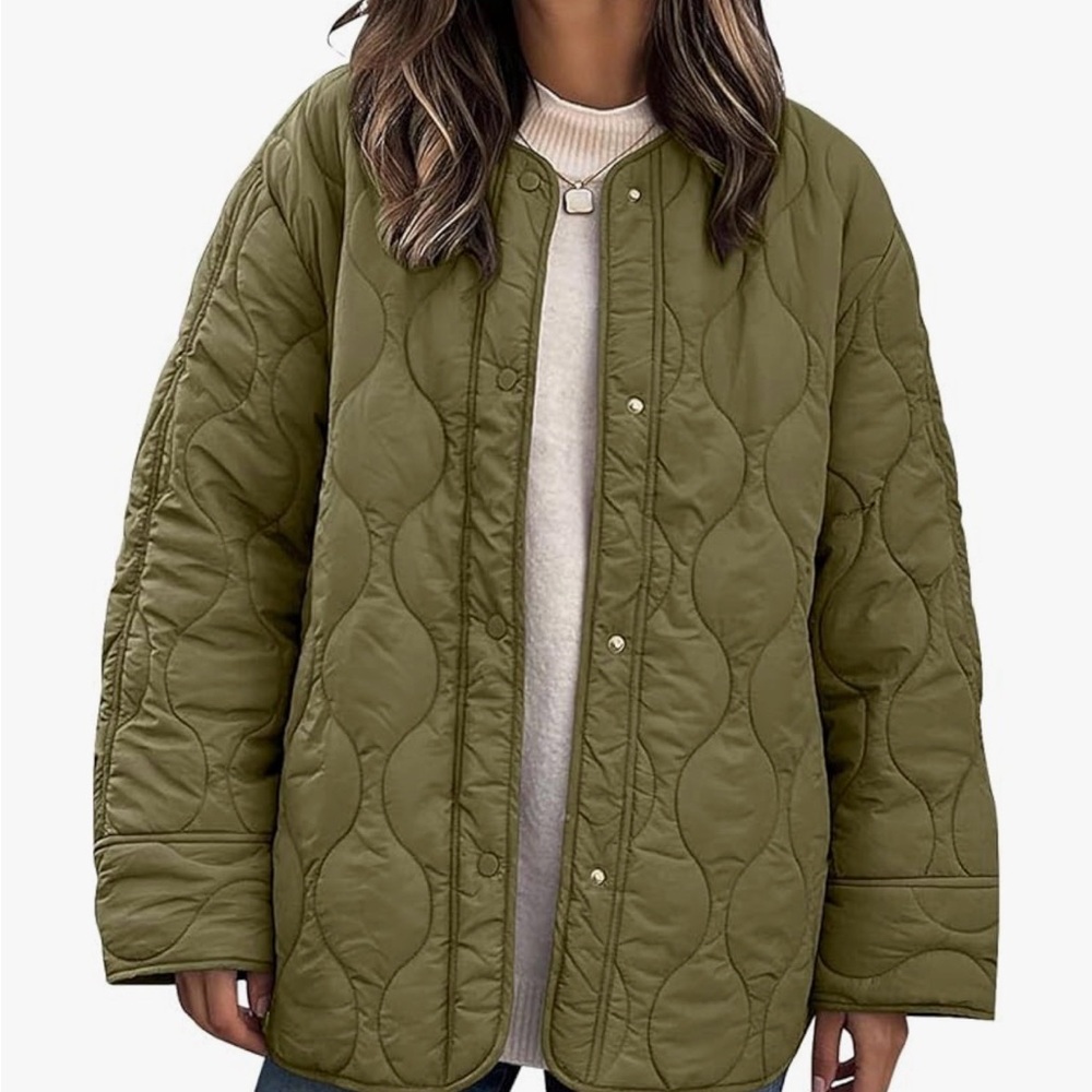 Amazon Women's Olive Puffer Jacket